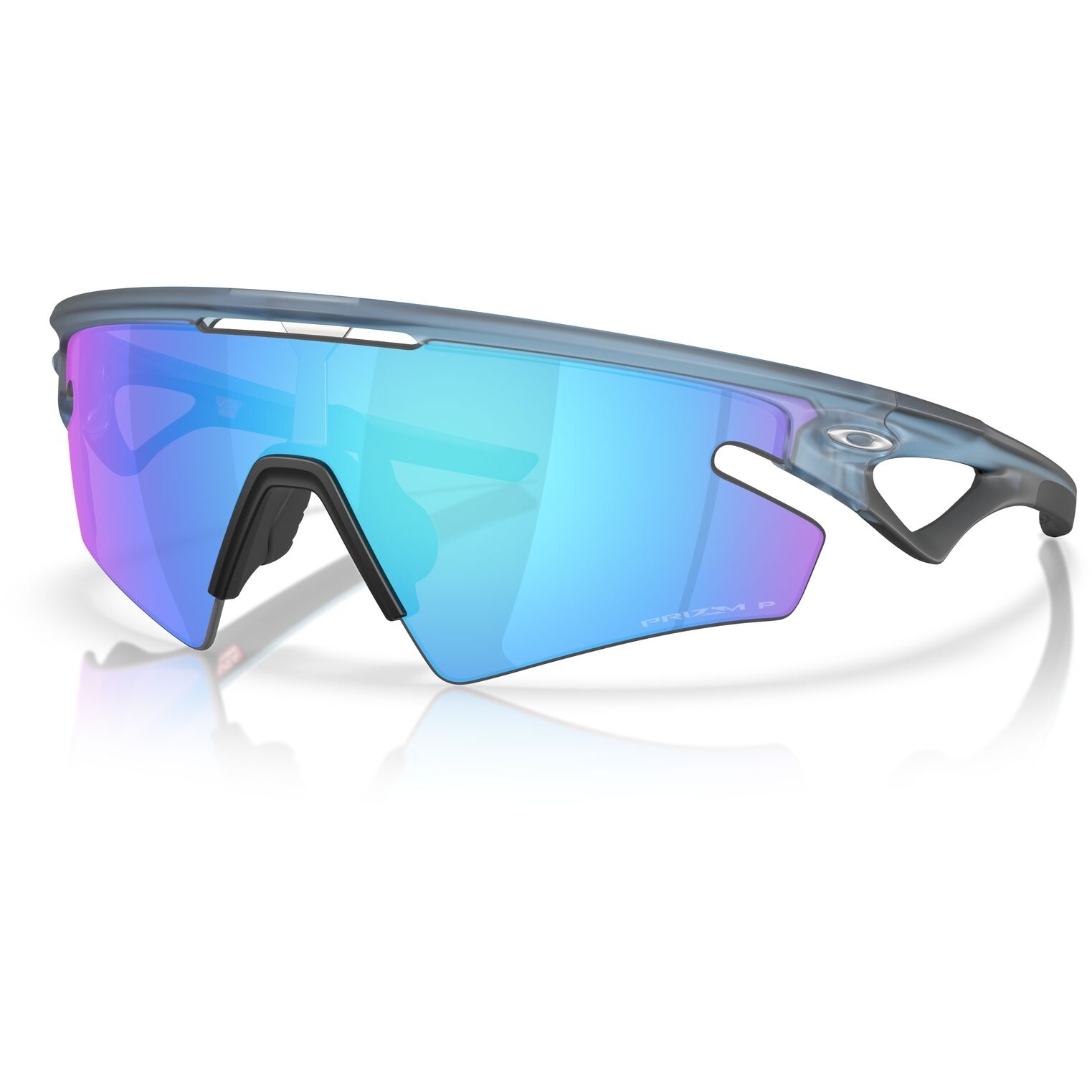 Photo produit de Oakley Lunettes - Sphaera Slash - Matte Transparent Stonewash/Prizm Sapphire Polarized - OO9499-0336