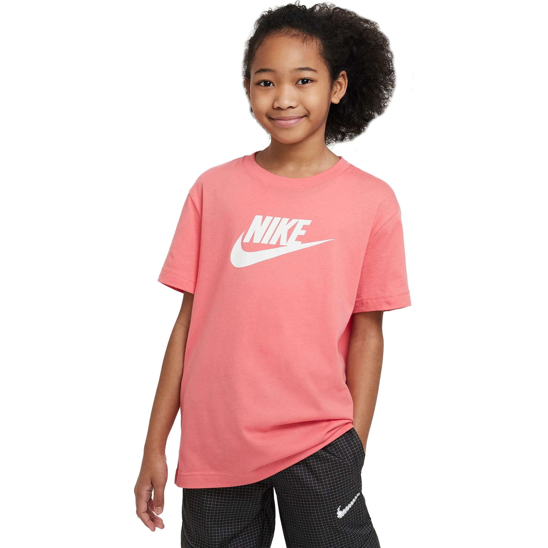 Waarneembaar Gestreept Bijlage Nike Sportswear Icon Futura Kinderen T-Shirt - sea coral/white FD0928-894