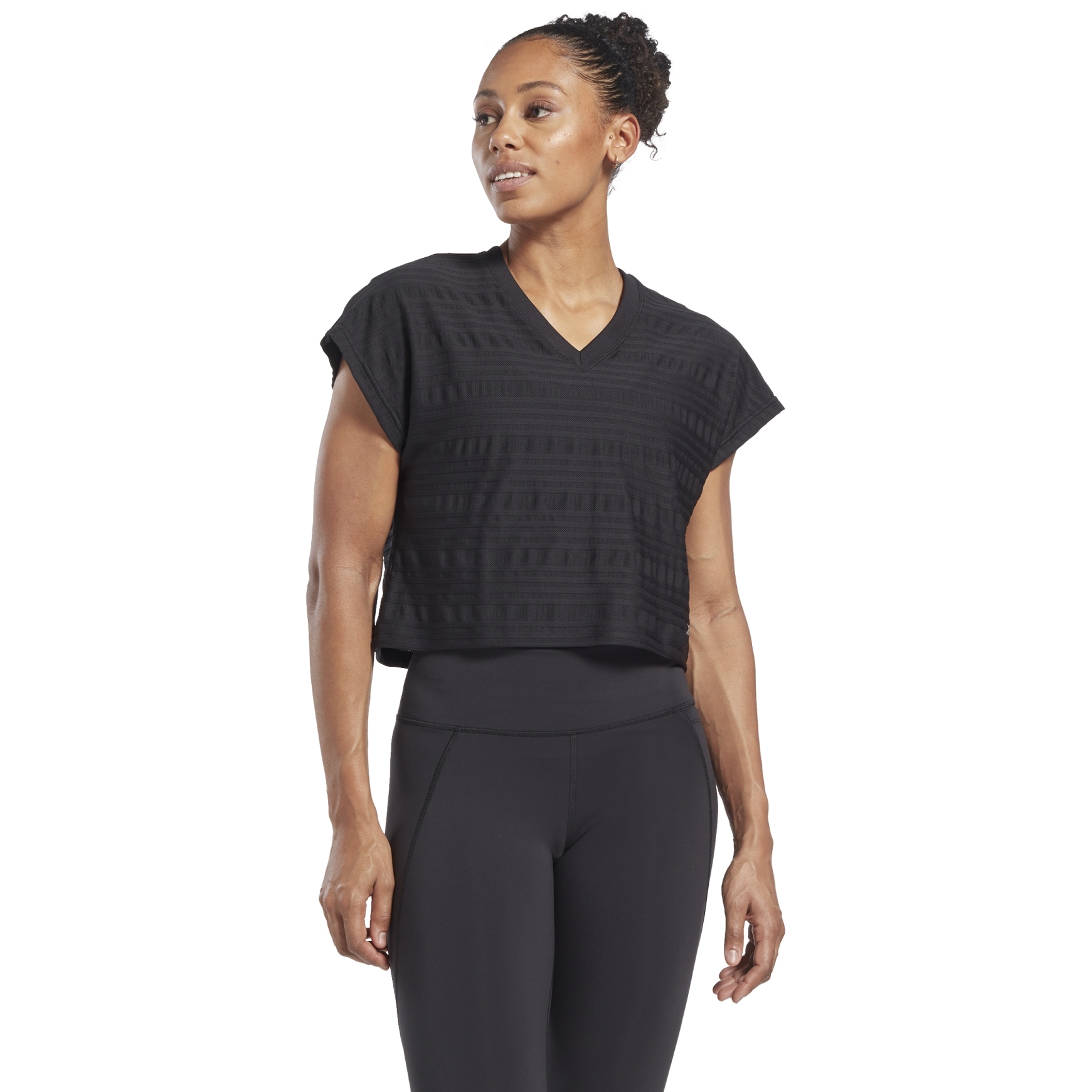 Produktbild von Reebok Perforated T-Shirt Damen - schwarz