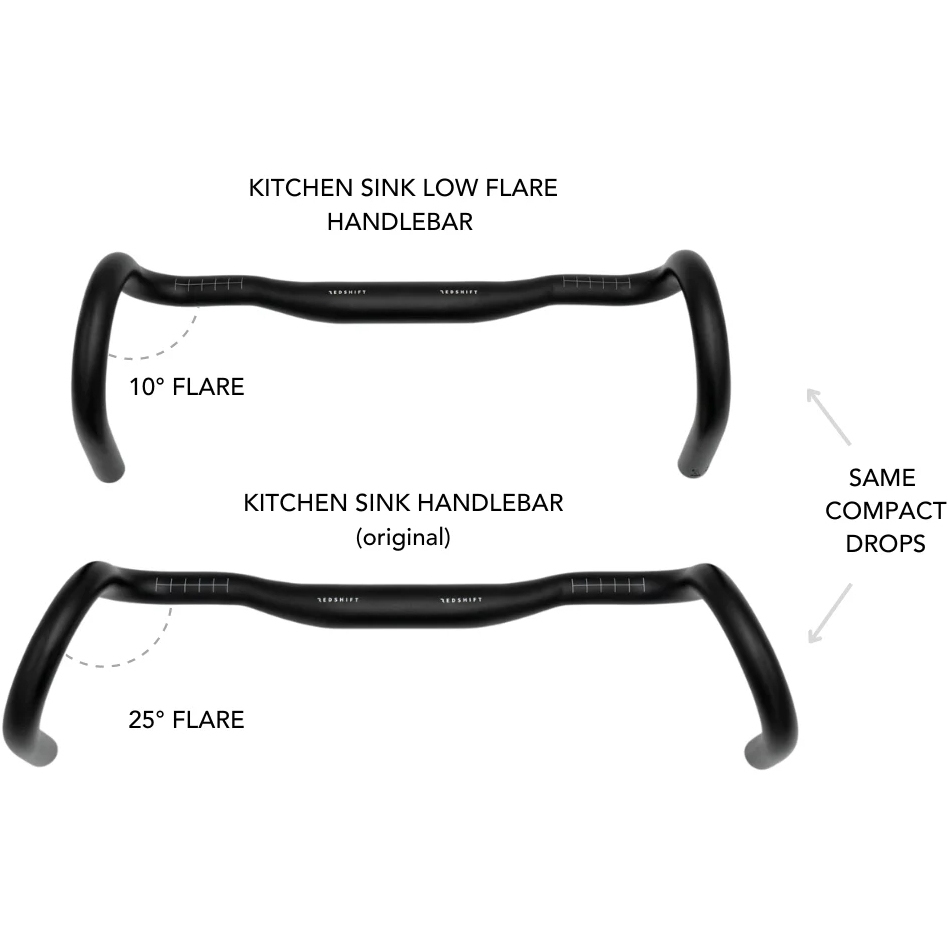 Redshift Kitchen Sink Low Flare Loop Handlebar - 31.8 | Gravel