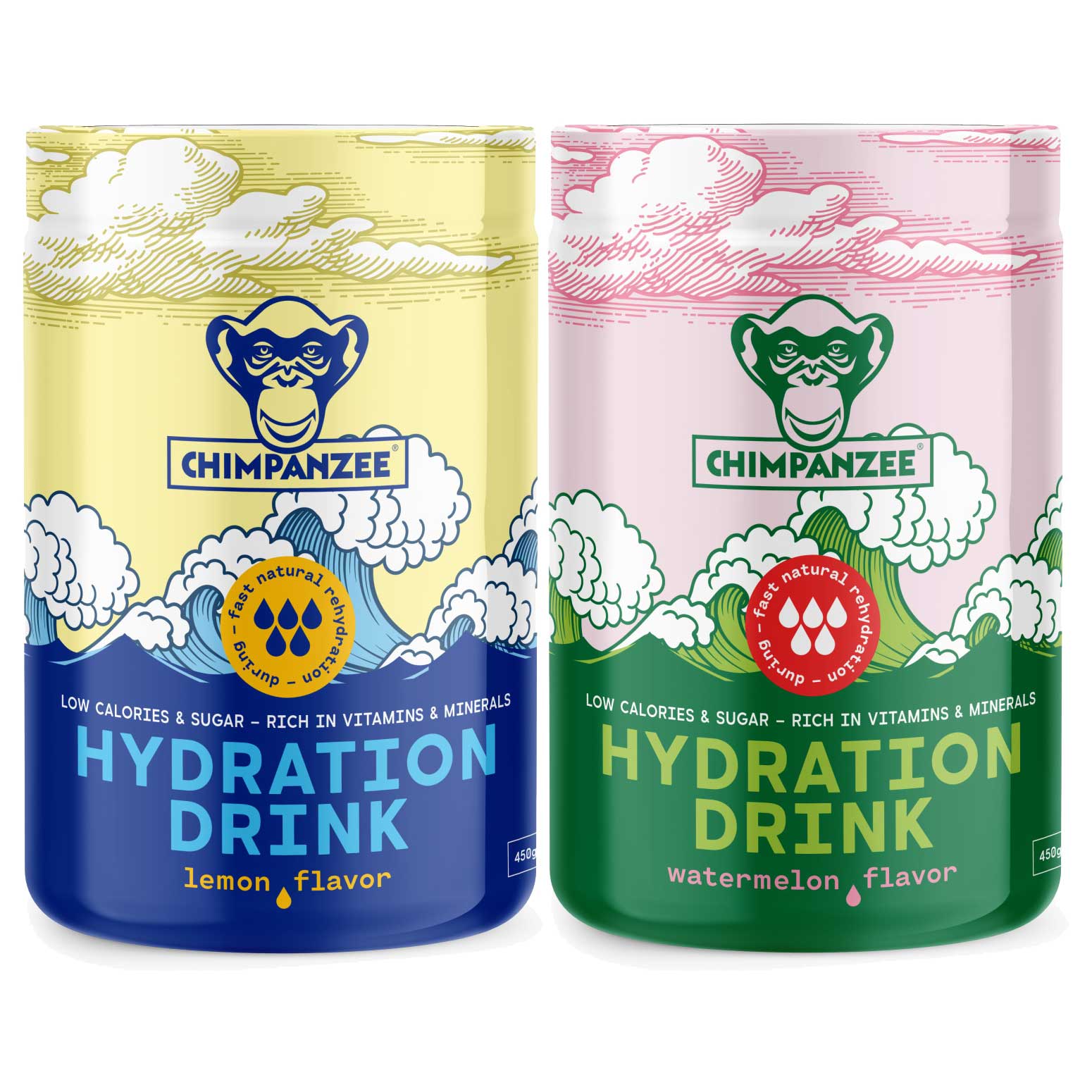 Produktbild von Chimpanzee Hydration Drink - Isotonisches Getränkepulver - 450g