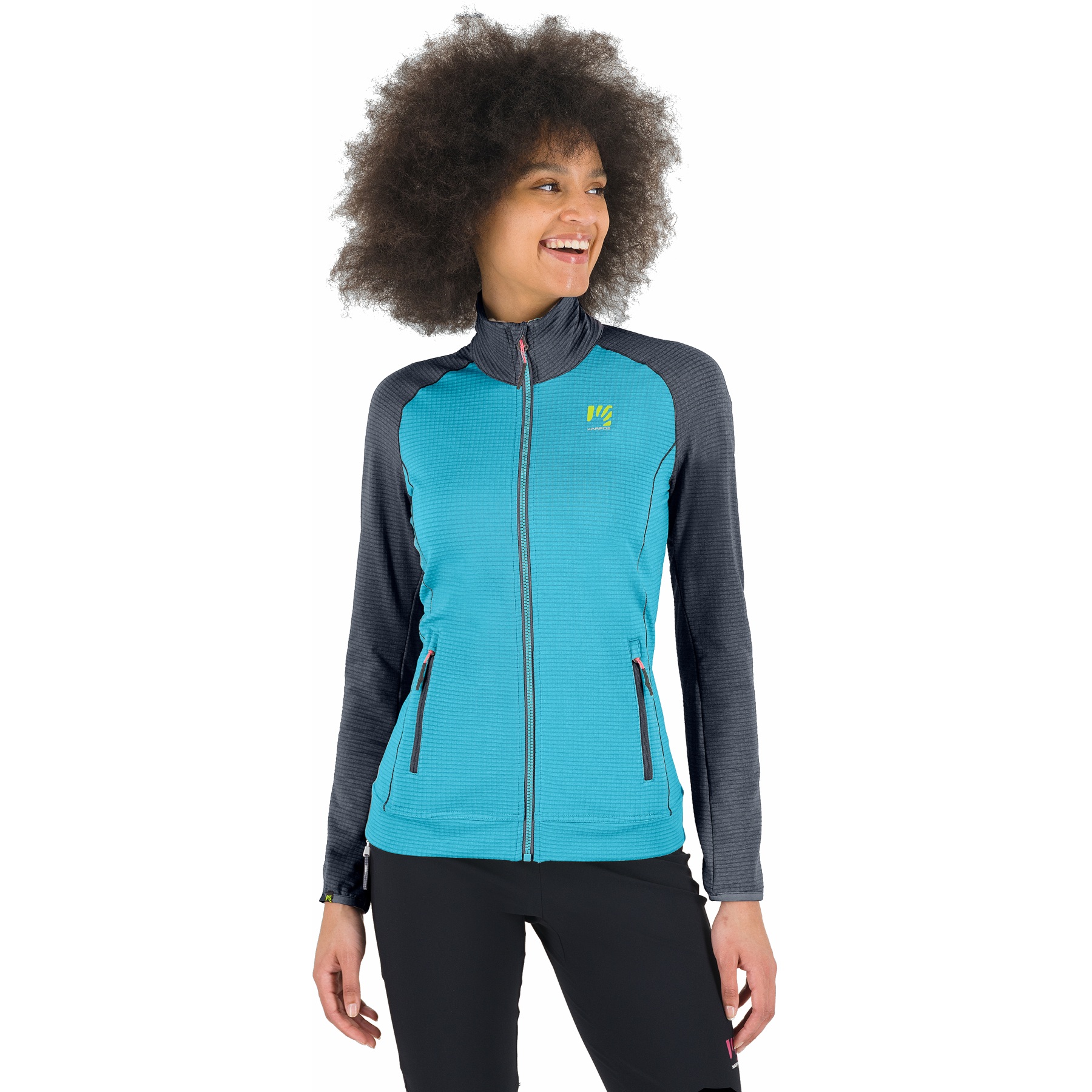 Picture of Karpos Ambrizzola Full-Zip Fleece Jacket Women - bachelor blue/ombre blue