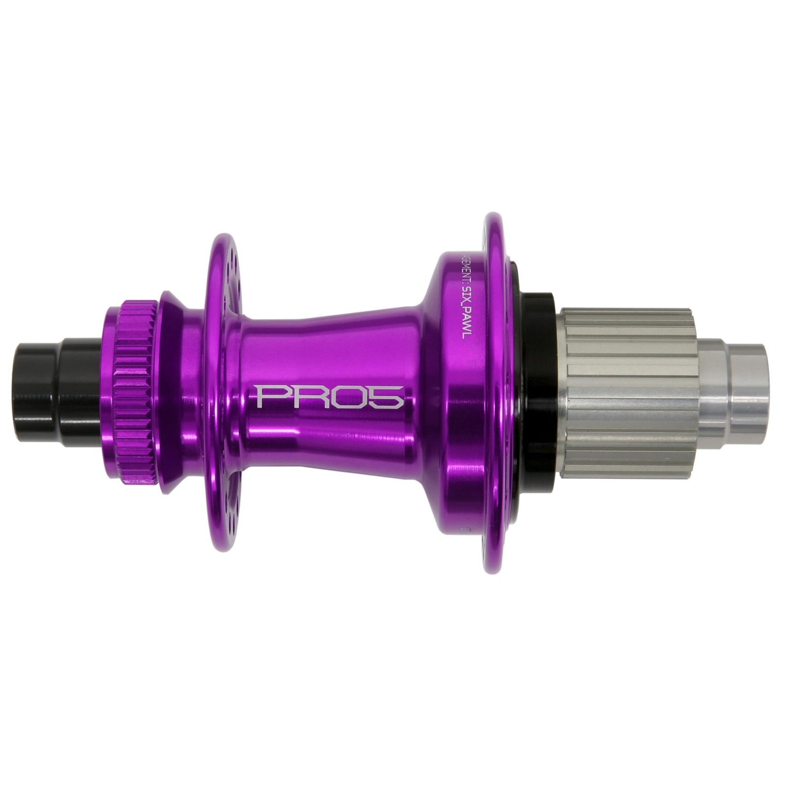 Productfoto van Hope Pro 5 Achterwielnaaf - Centerlock - 12x142mm | Shimano Micro Spline - paars