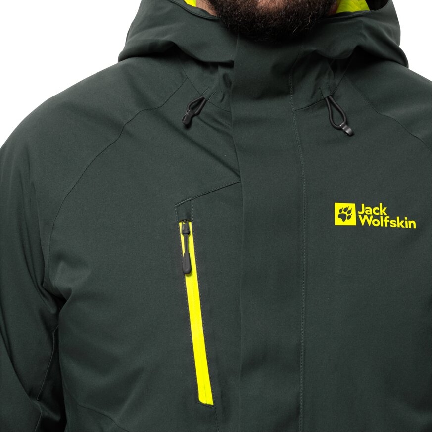 Jack Wolfskin Troposphere Ins Jacke Herren black olive firefly