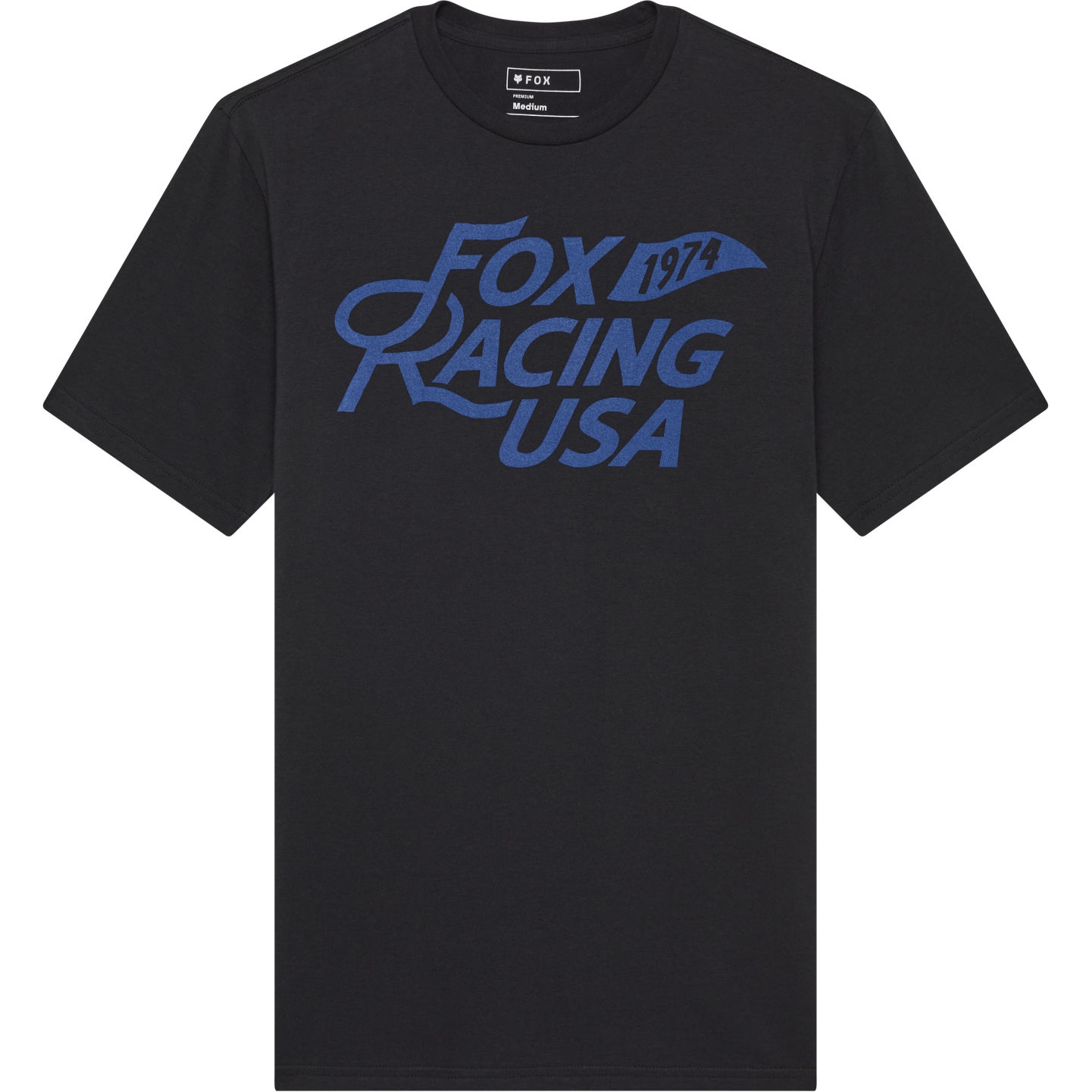 Picture of FOX Flag Shorts Sleeve Premium Tee Men - black