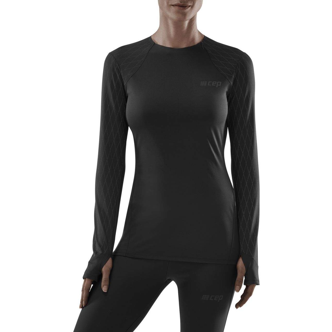 Image of CEP Cold Weather Longsleeve Shirt Women - black