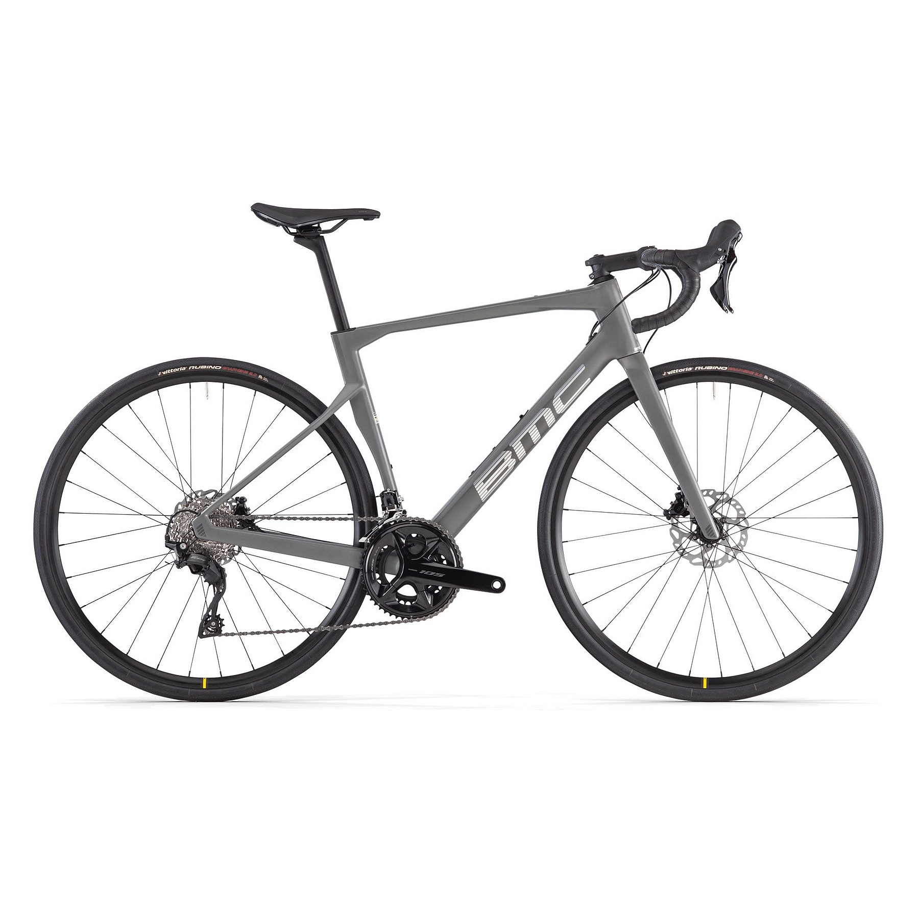 BMC ROADMACHINE FIVE Carbon Roadbike 2024 iron grey brushed BIKE24