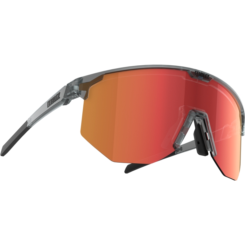 Picture of Bliz Hero Glasses - Transparent Dark Grey / Brown with Red Multi