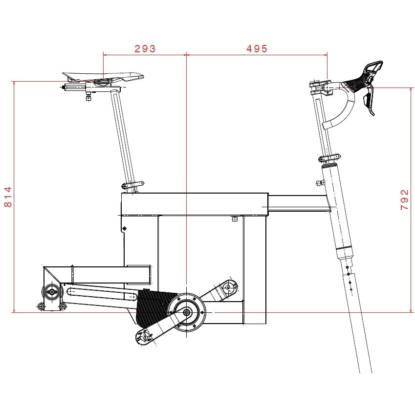 Elite Bicicleta Indoor - Square Smart Frame - negro | BIKE24
