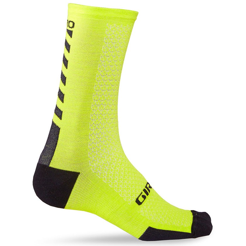 Picture of Giro HRC + Merino Wool Socks - bright lime / black