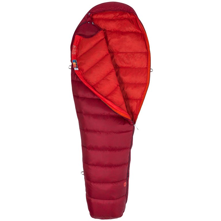 Picture of Marmot Micron 40 Long Down Sleeping Bag - sienna red/tomato