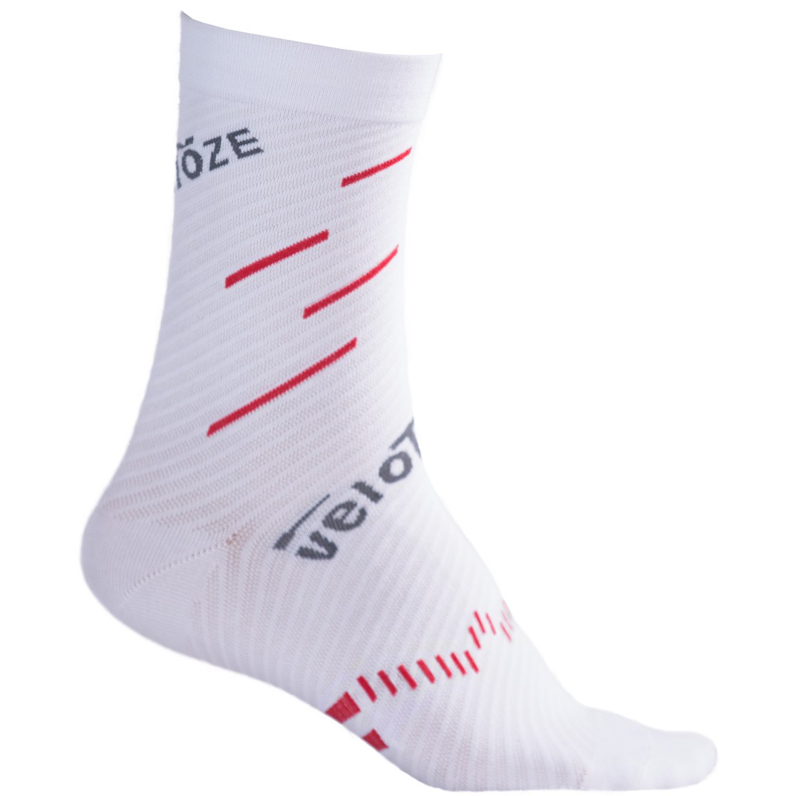 Produktbild von veloToze Coolmax Socken - Weiß/Rot