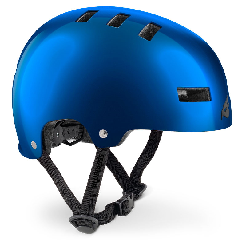 Image of Bluegrass Superbold Bike Helmet - blue metallic glossy
