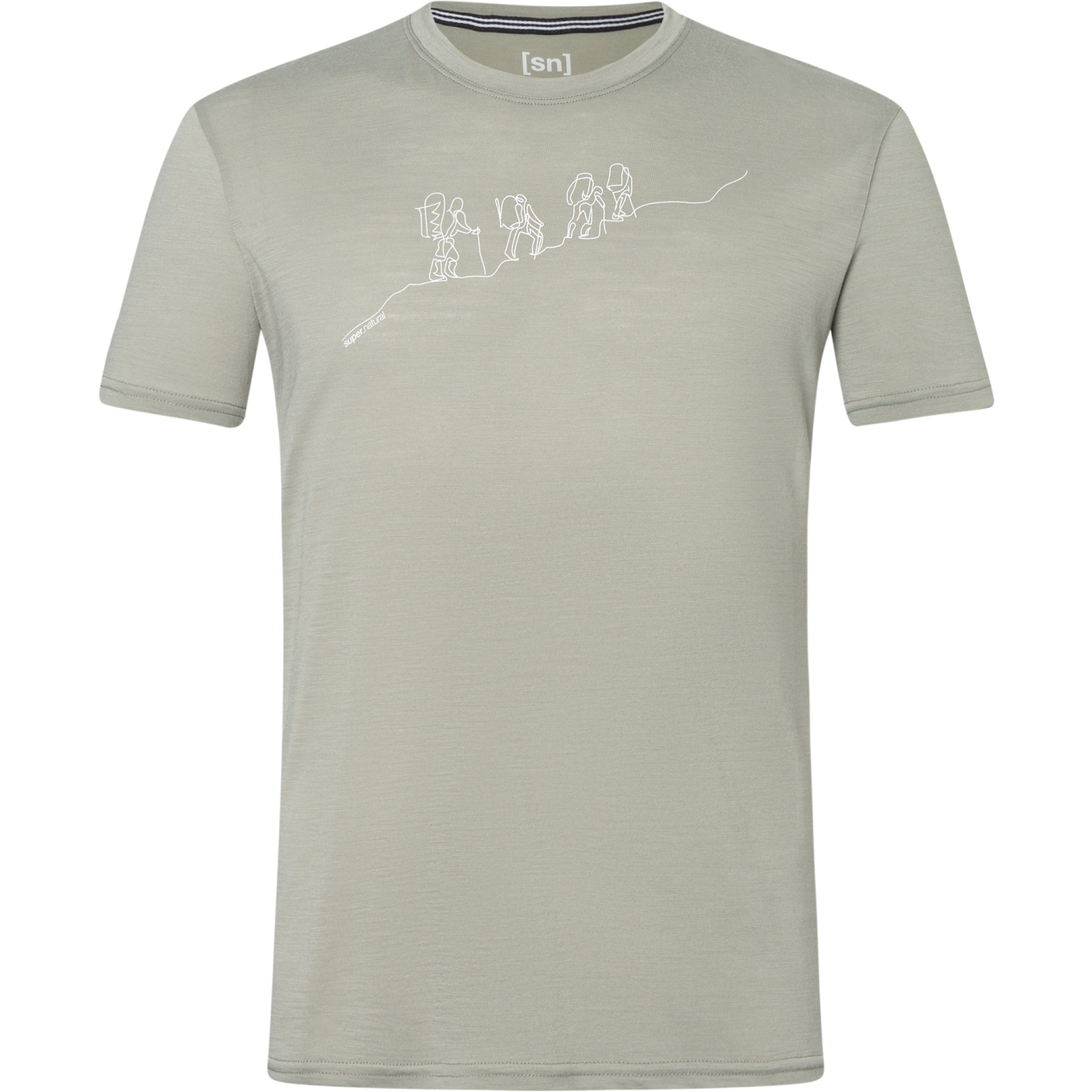 Produktbild von SUPER.NATURAL Hiking T-Shirt Herren - Dried Sage/Natural White