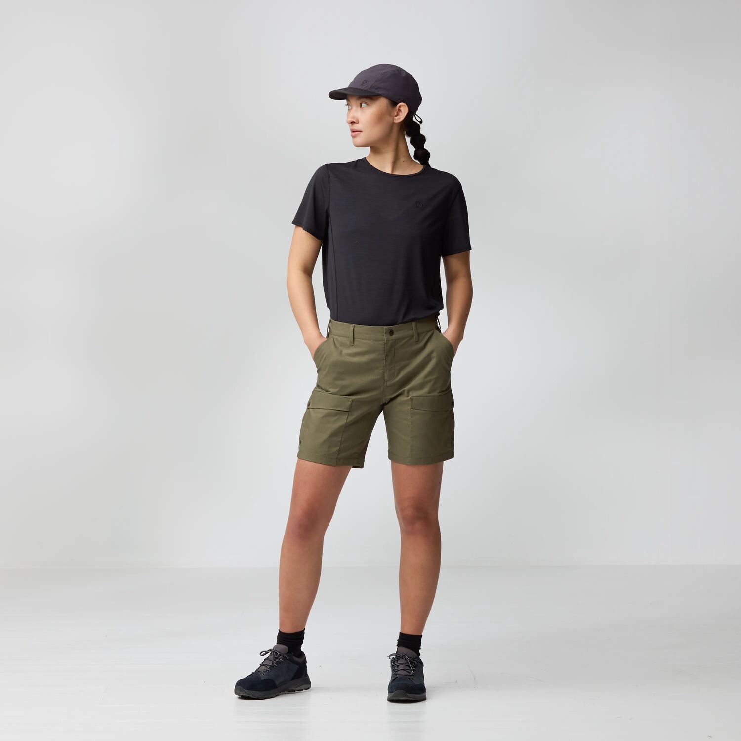 Fjällräven Abisko Hybrid Trail Shorts Women - navy | BIKE24 Fjällräven Abisko Hybrid Trail Shorts Women - navy | BIKE24