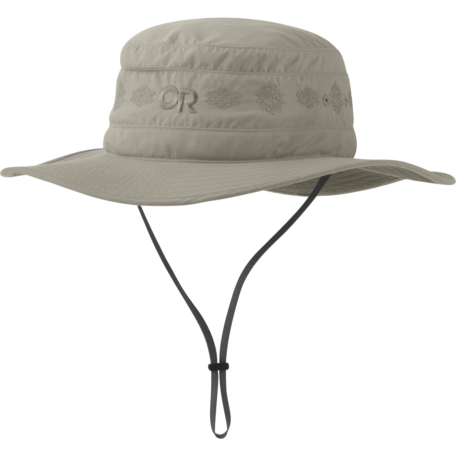 Picture of Outdoor Research Women&#039;s Solar Roller Sun Hat - khaki-rice embroidery