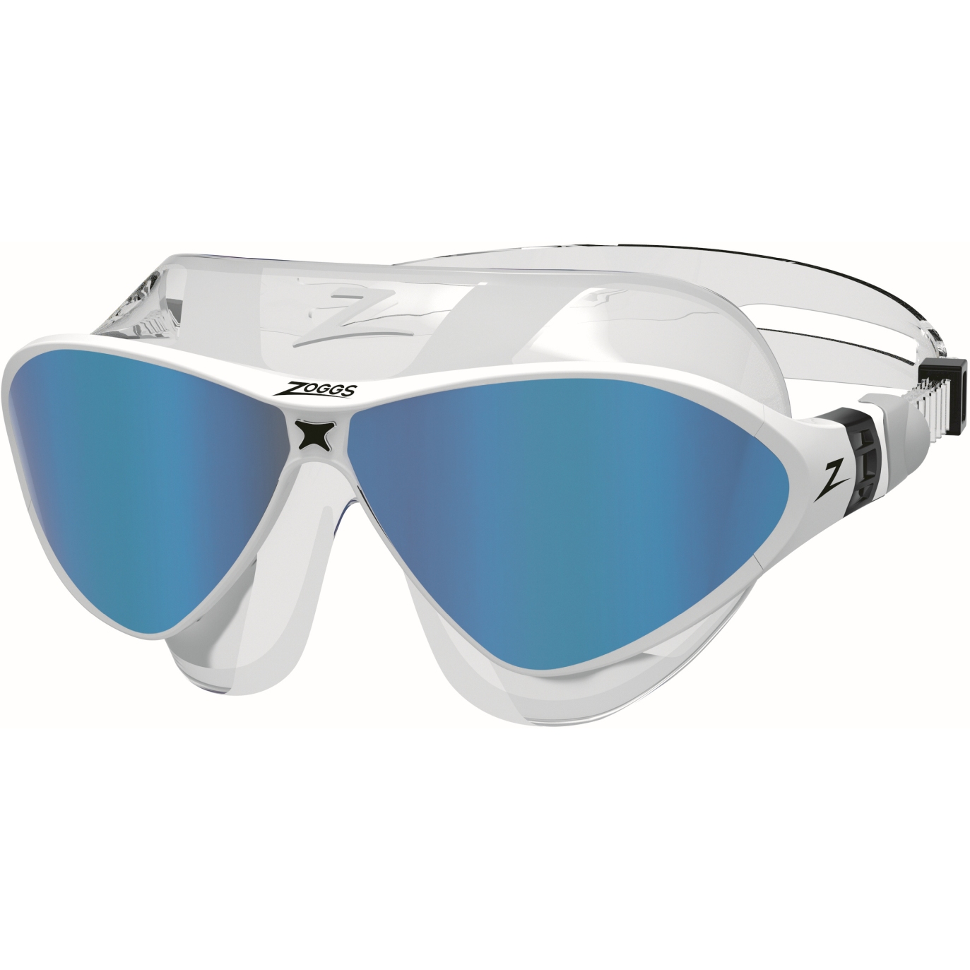 Foto de Zoggs Gafas Natación - Horizon Flex Mask Titanium - Clear White/Mirrored Blue