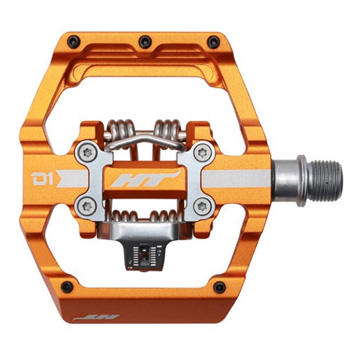 Picture of HT D1 DUO Clipless / Flat Pedals - orange