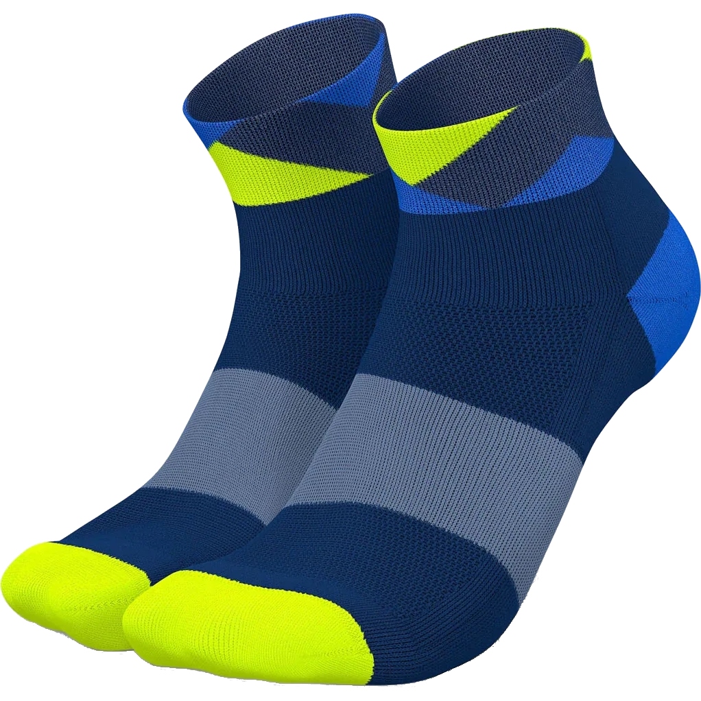 Produktbild von INCYLENCE Running Peaks Short Socken - Navy Blue Canary