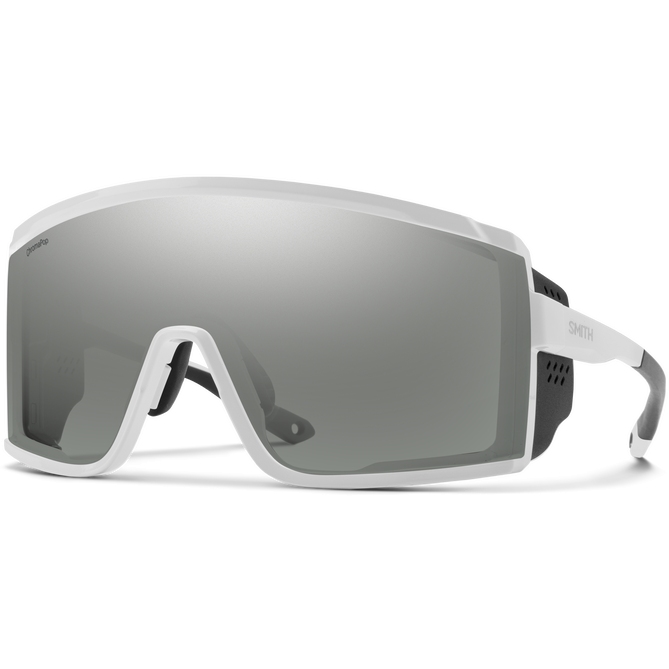 Picture of Smith Pursuit Glasses - White / ChromaPop Platinum Mirror + Clear