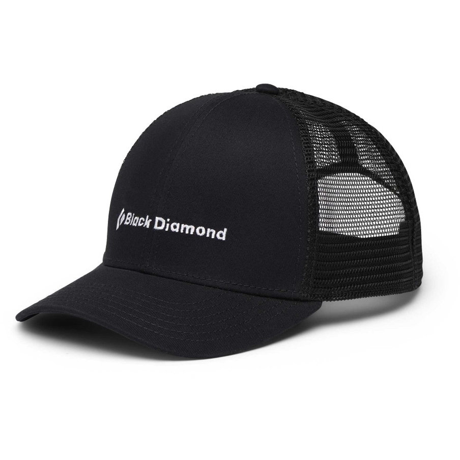 Produktbild von Black Diamond BD Trucker Hat Trucker Kappe - Schwarz/Schwarz- BD Wordmark