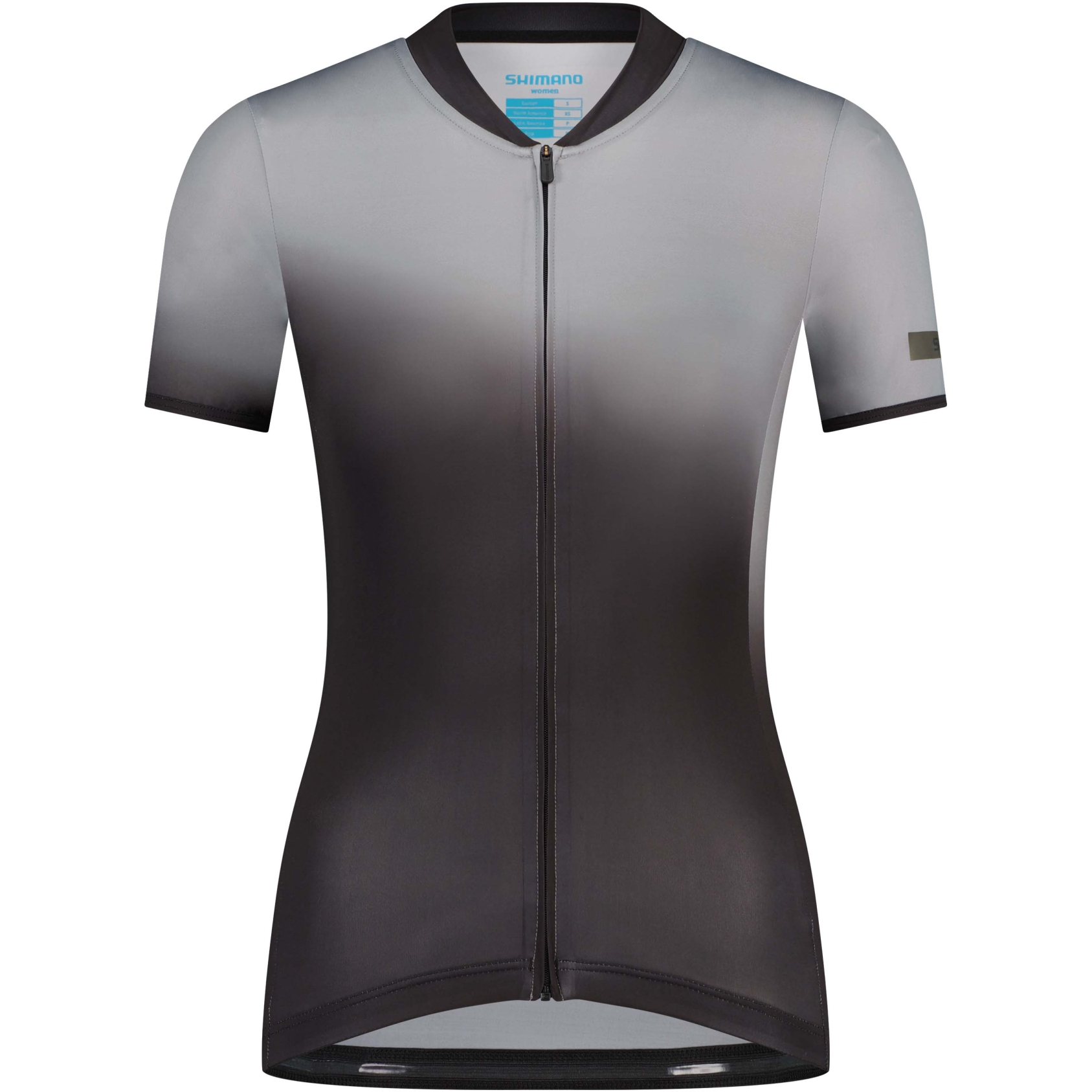 Женский трикотаж Shimano Evolve Avventura Gravel с коротким рукавом - антрацитовый/серый