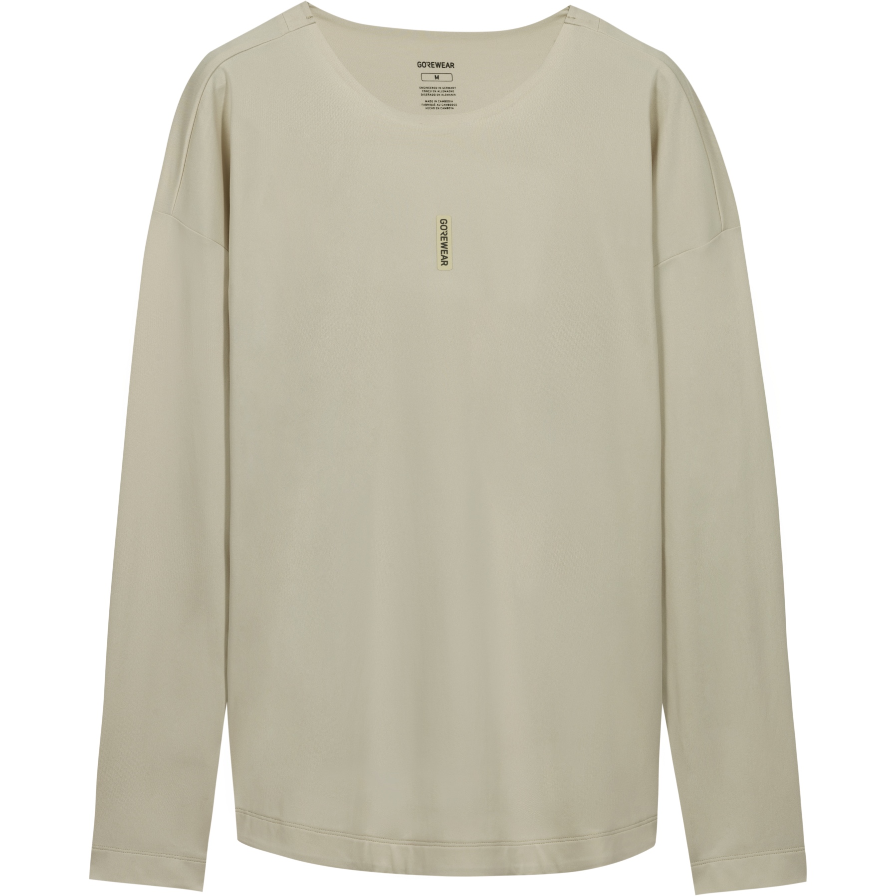 Мужская футболка с длинным рукавом GOREWEAR Fernflow - tech beige BG00 beige