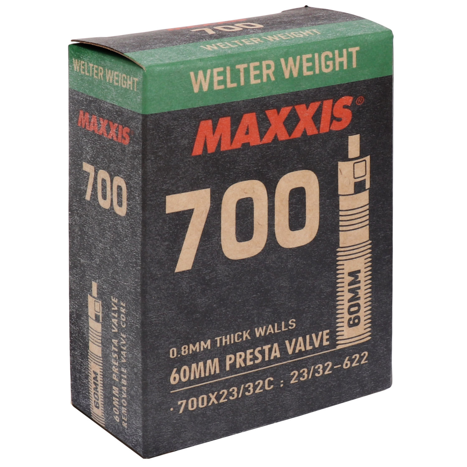 Image of Maxxis WelterWeight Road Tube - 700x23/32C - Presta - 60mm