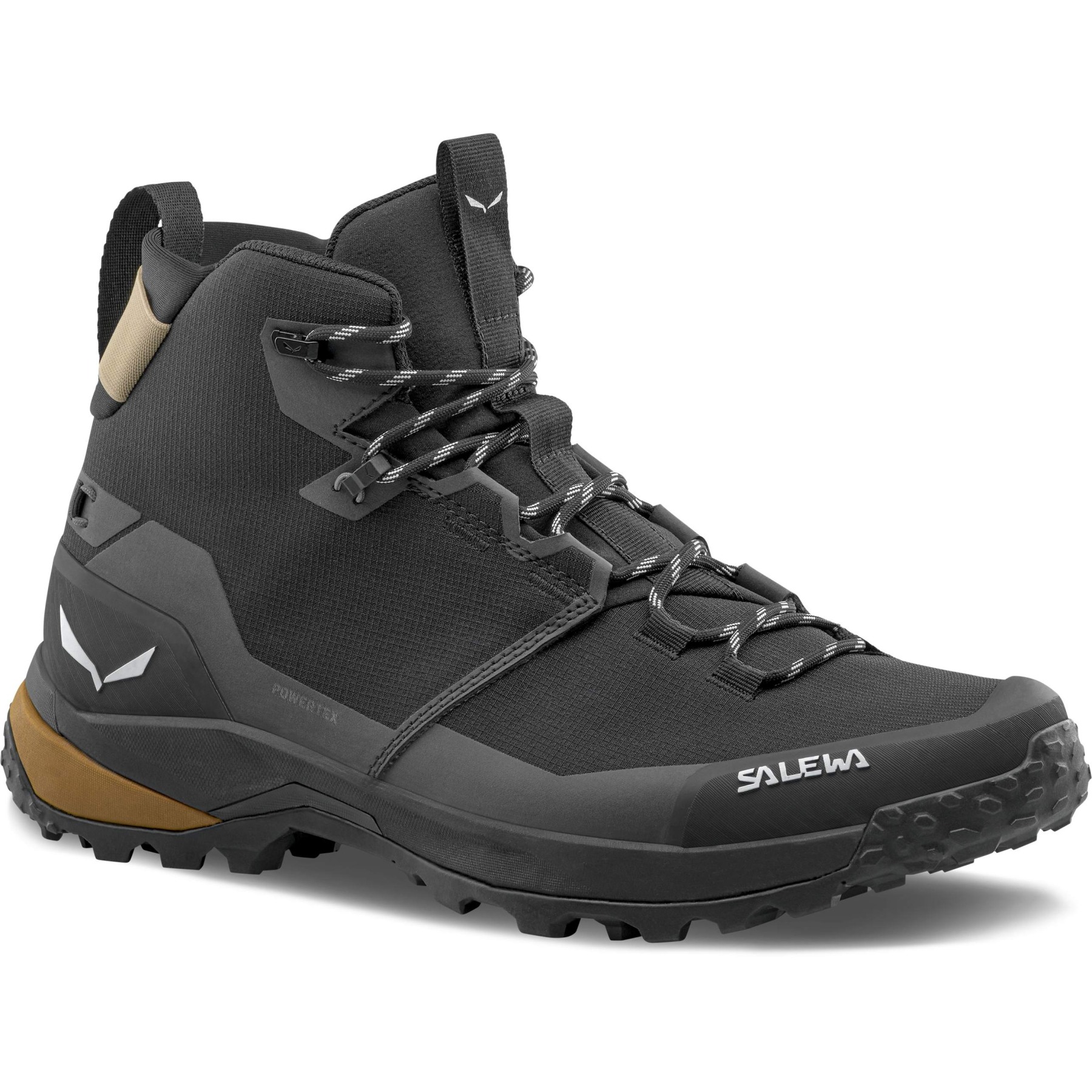 Мужские треккинговые ботинки Salewa Puez 2 Mid Powertex - черный/black 0971