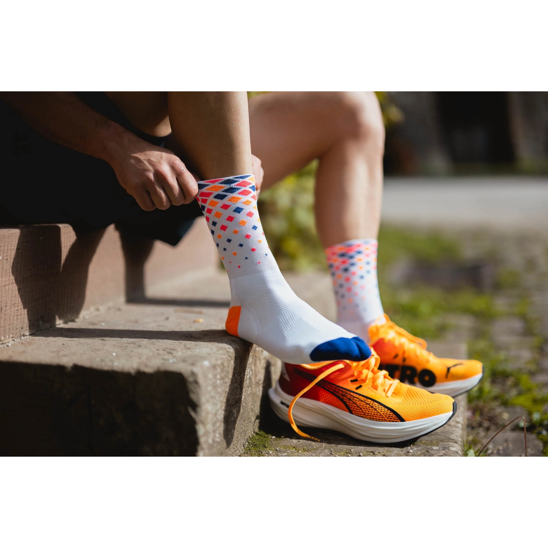 adidas Originals - SL 72 RS - Sneakers arancioni e blu