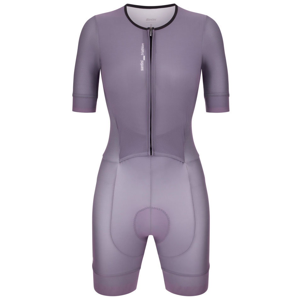 Santini Mono Ciclismo Mujer Leaf Trisuit 5T774LIMGLEAF viola