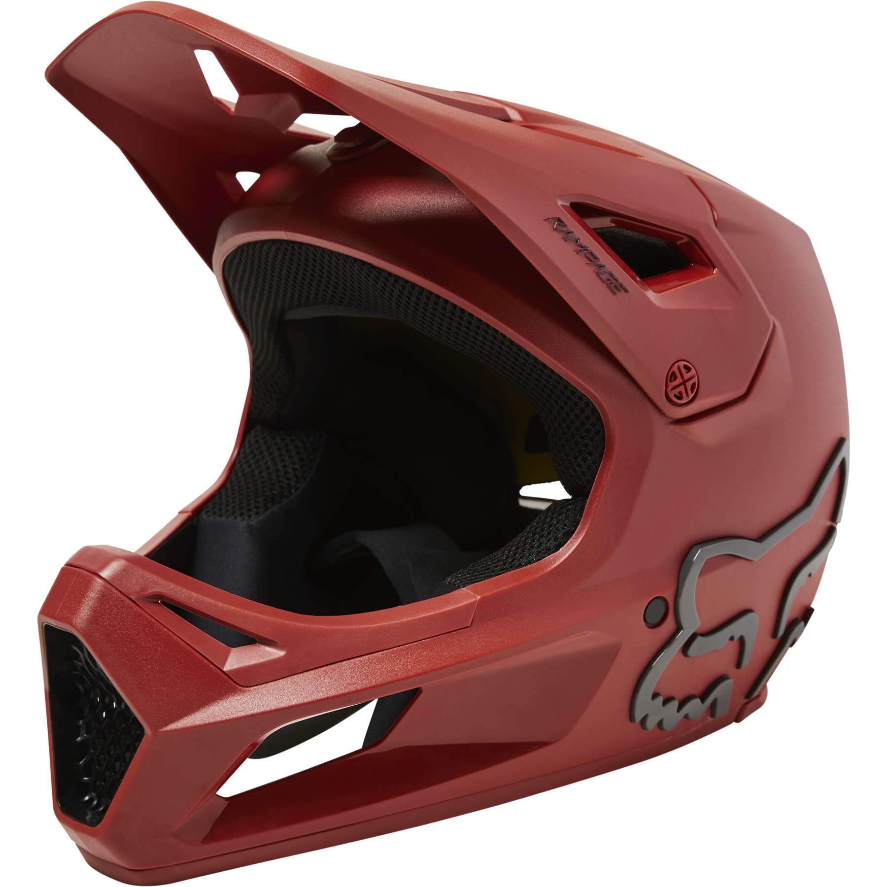 Fox rampage cheap helmet red