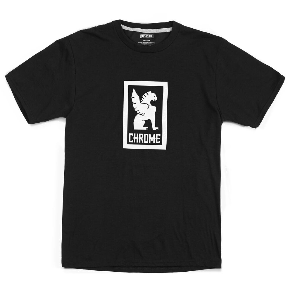 Produktbild von CHROME Vertical Border Logo T-Shirt - black/white