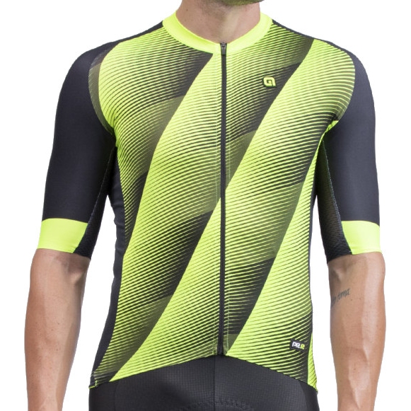 Image of Alé PR.R Square Short Sleeve Jersey - fluo yellow