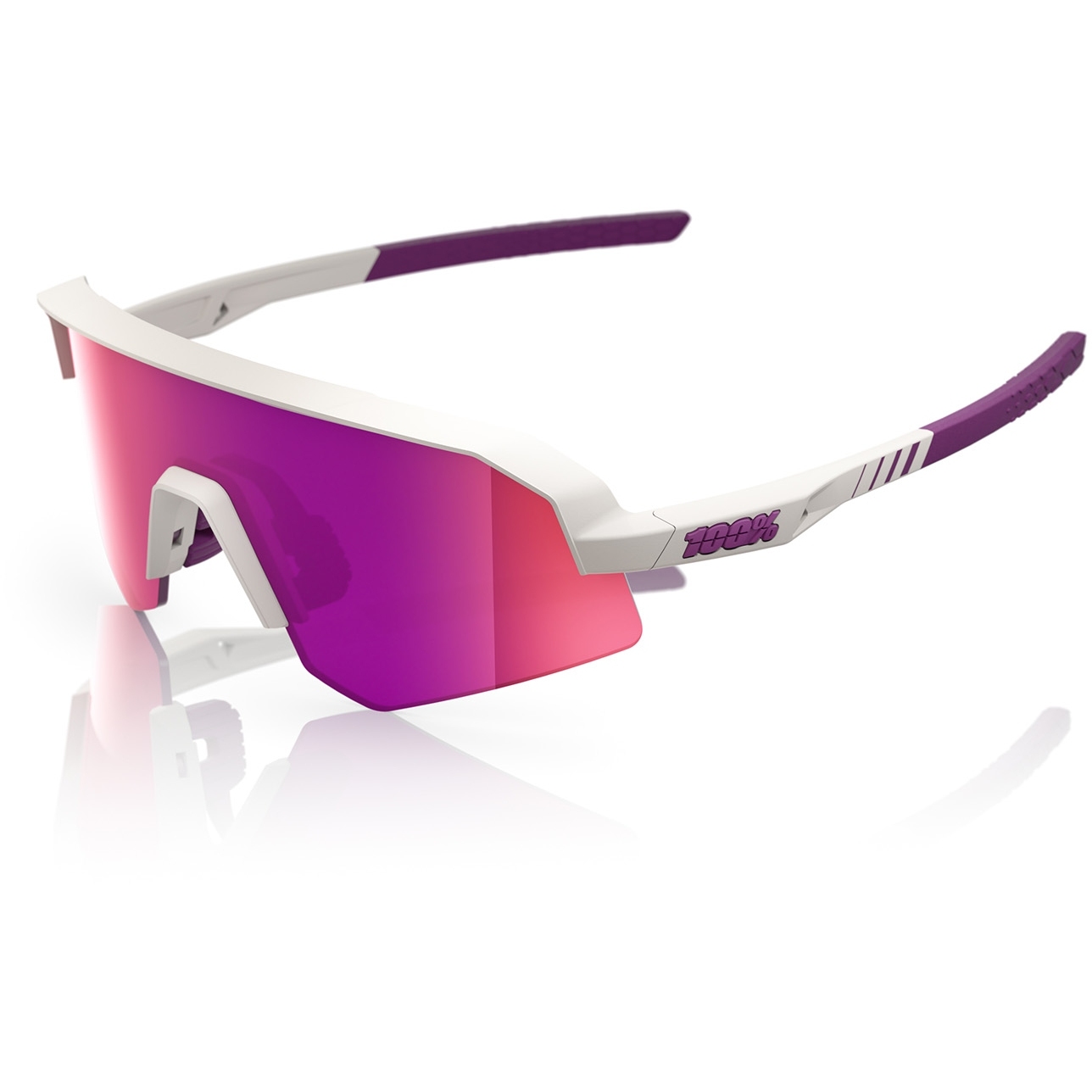 Bild von 100% Slendale SL Brille - Matte Chalk / Purple Mirror