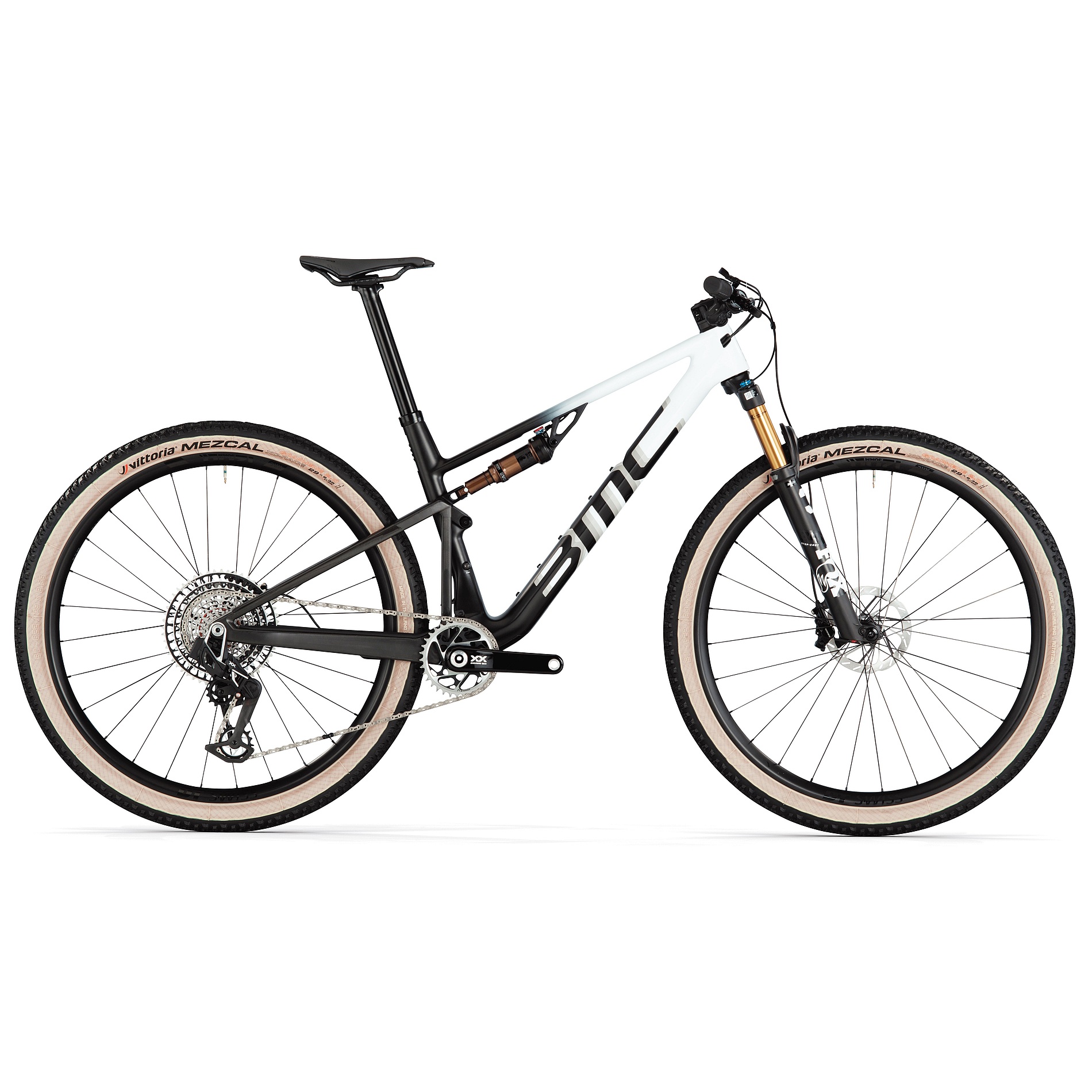 Productfoto van BMC FOURSTROKE 01 LTD - 29&quot; Carbon Mountainbike - 2024 - cool white / black
