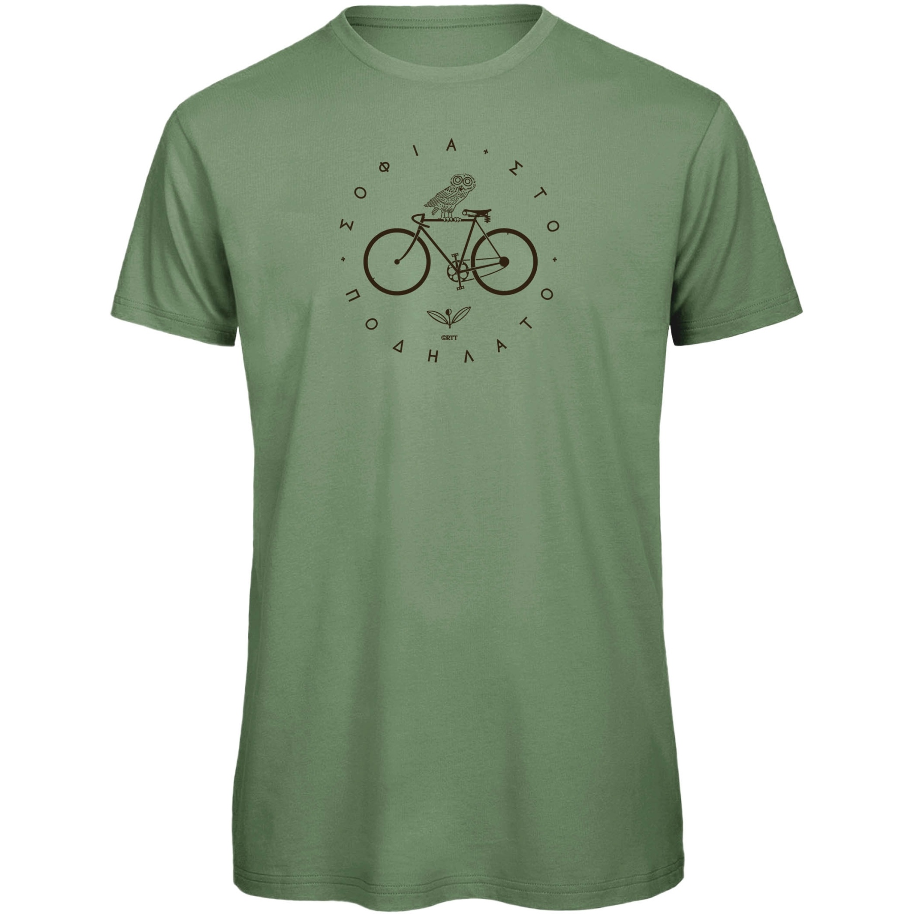 Foto de RTTshirts Camiseta Bicicleta Hombre - Minerva - verde claro