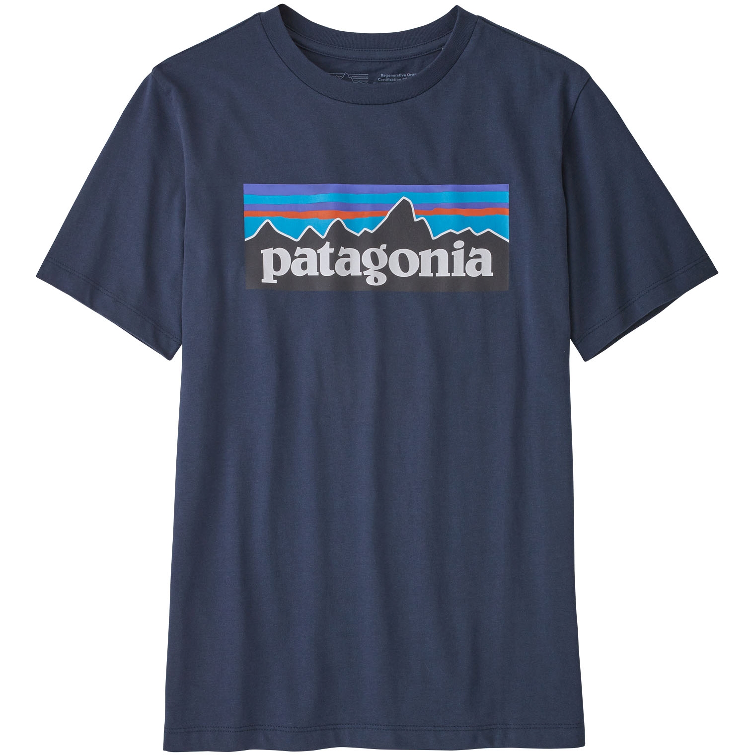 Produktbild von Patagonia Regenerative Organic Certified Cotton P-6 Logo Kinder T-Shirt - New Navy