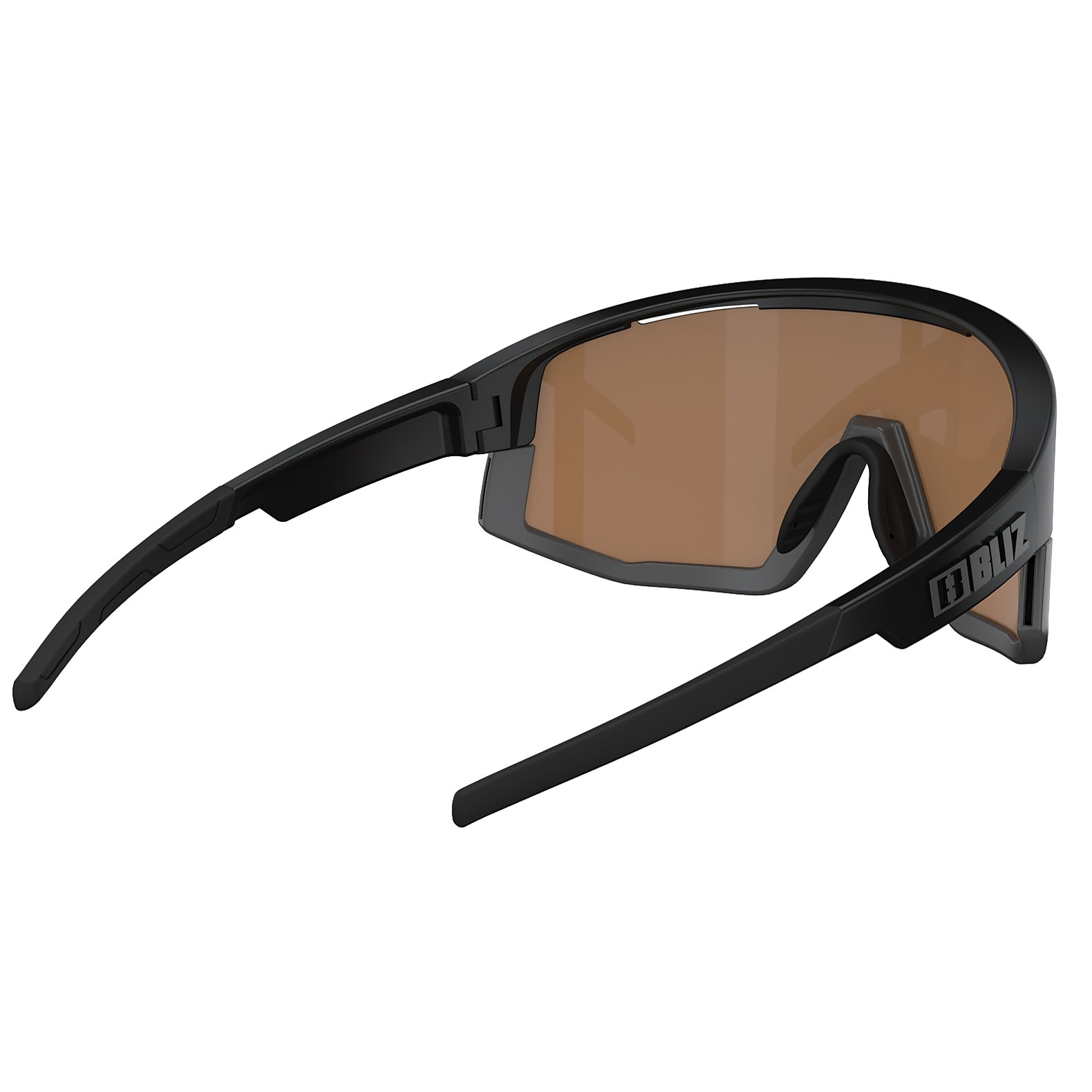BLIZ スポーツサングラス MATRIX(mattblack/brown) Bliz Matrix Nano Optics, Matte Black Frame, Brown with Blue Multi