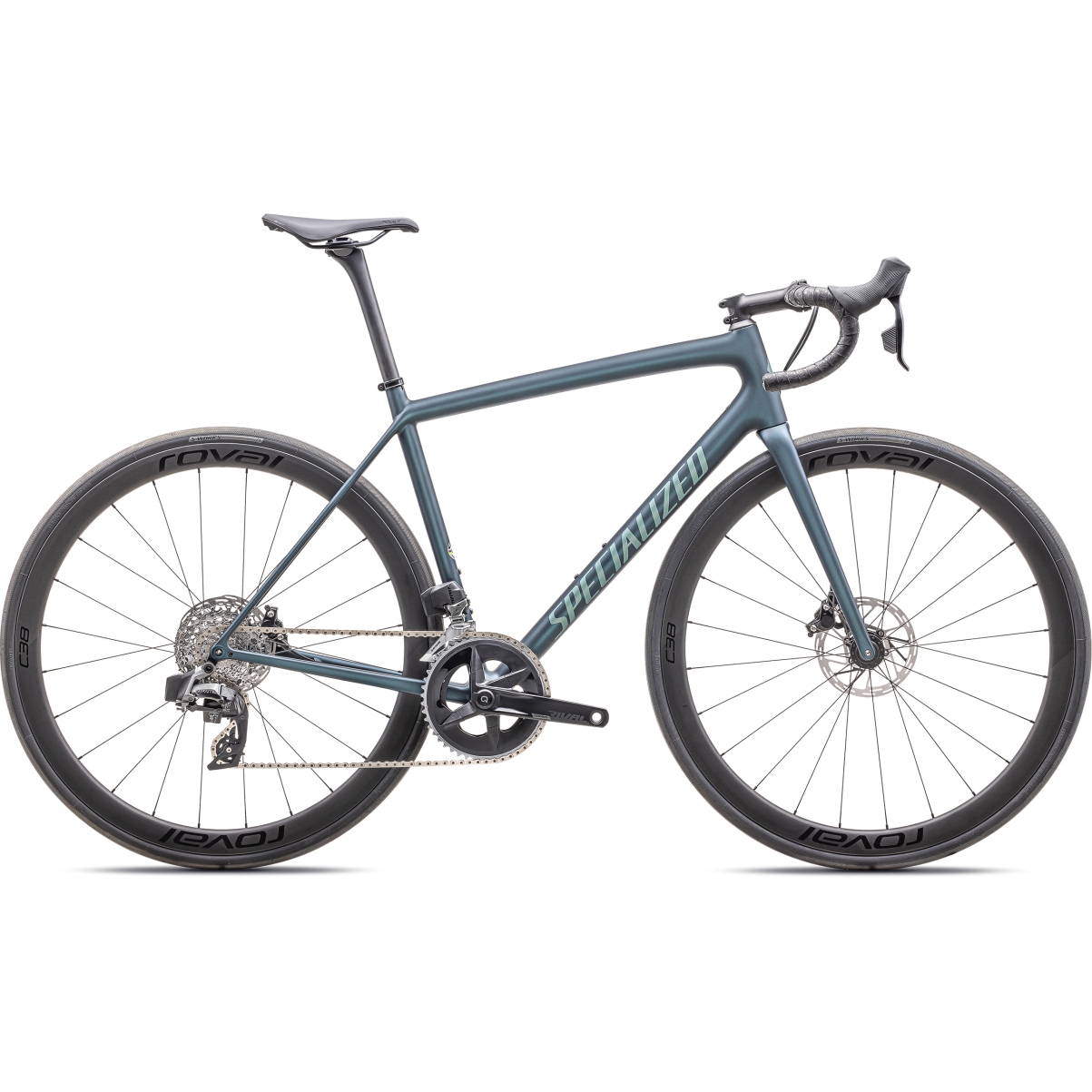 Photo produit de Specialized Vélo Route Carbone - AETHOS EXPERT - 2025 - satin deep lake metallic / green pearl