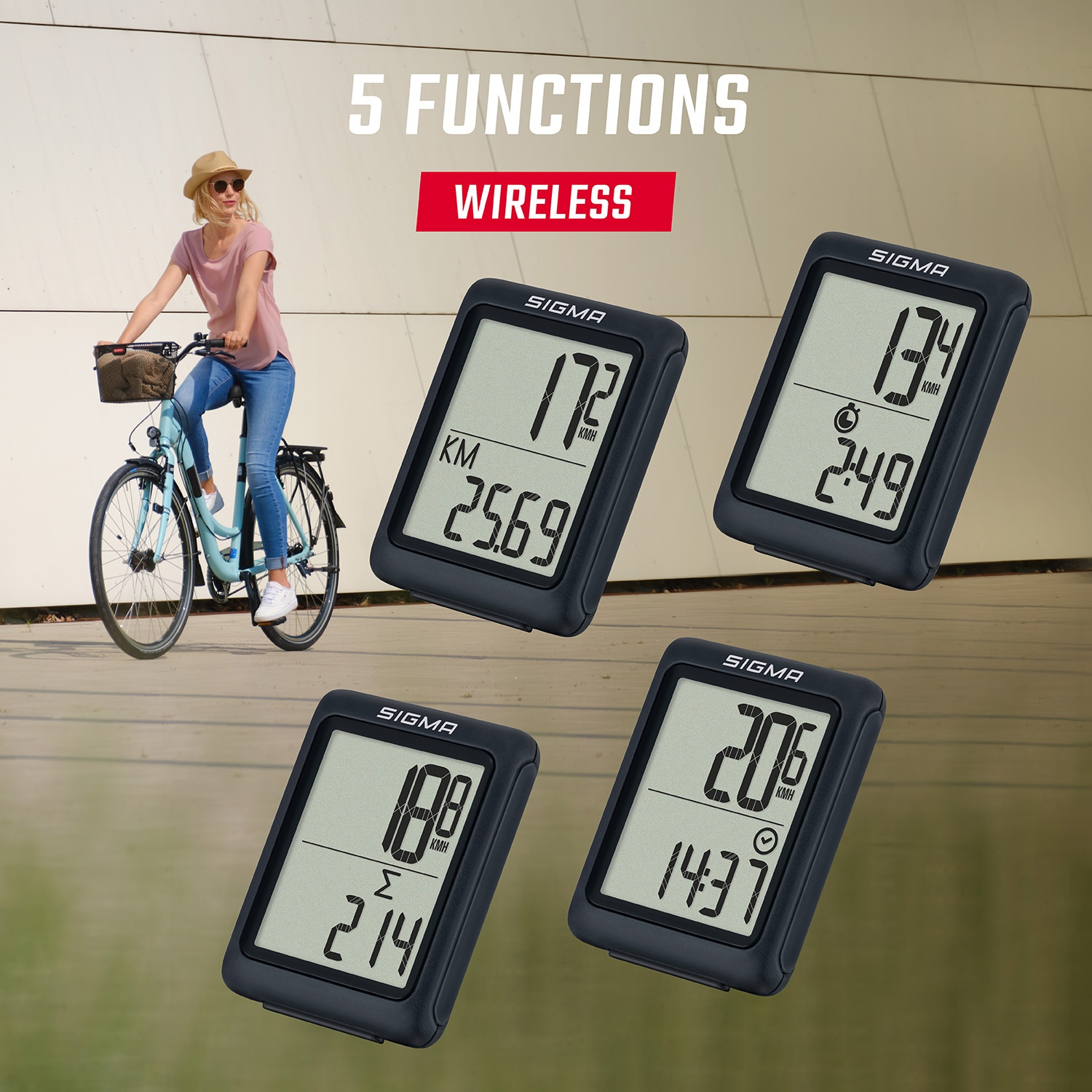 Funk GPS Fahrradcomputer Fahrrad Tachometer Radfahren Kilometerzähler  kabellos