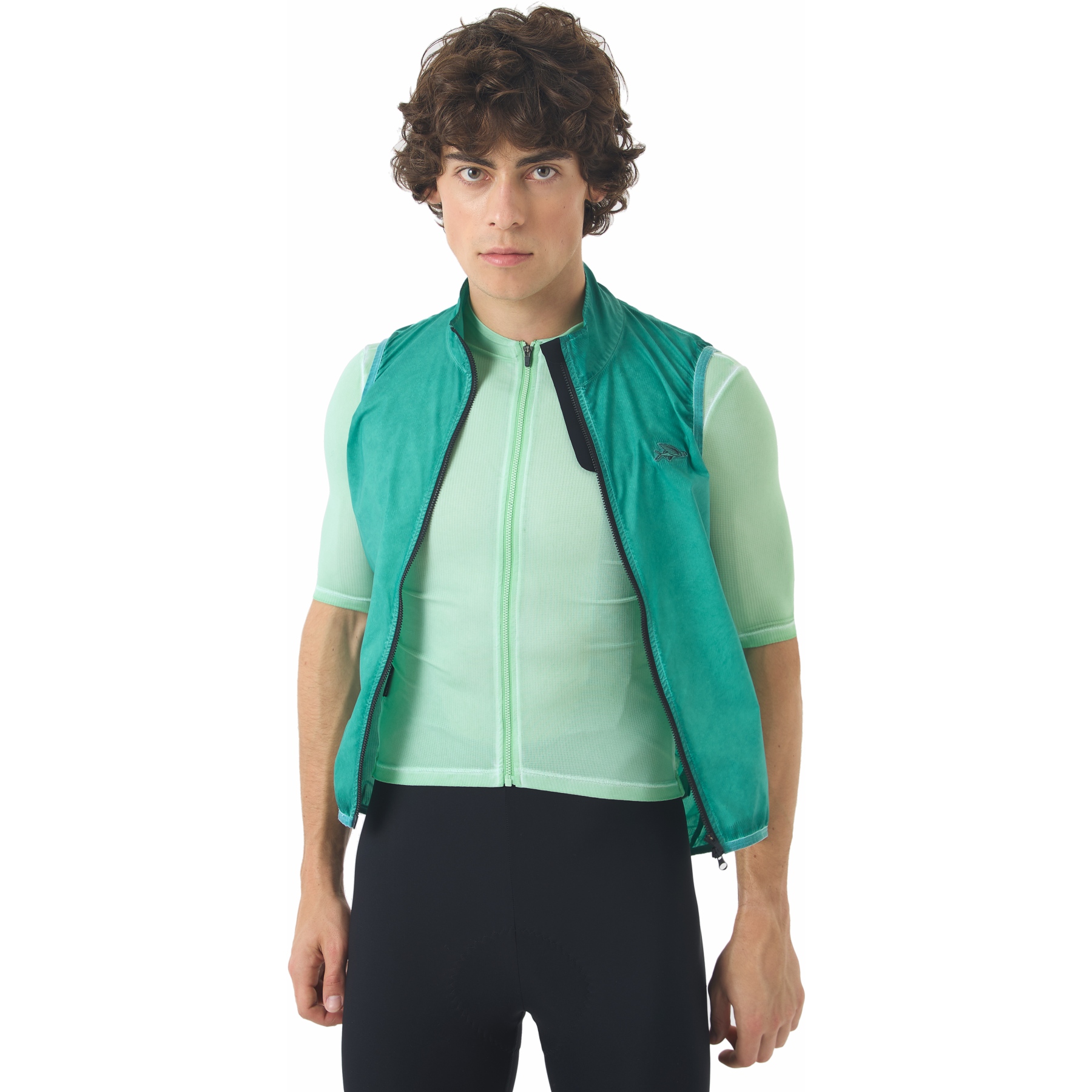 Café du Cycliste Edith Gilet Men - cold dye/dark sea | BIKE24