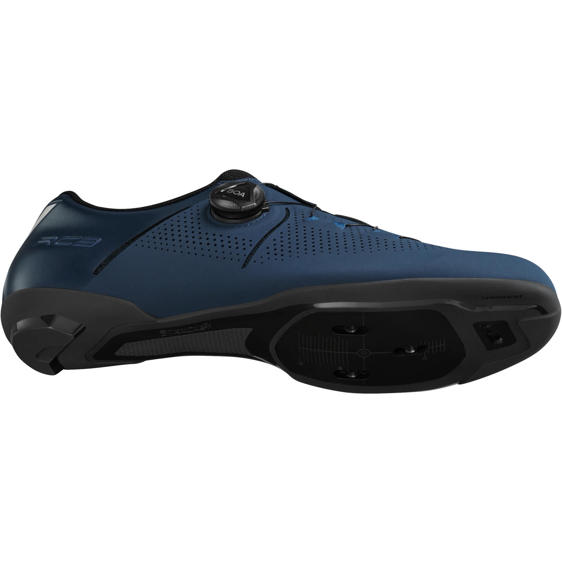 シマノ/SHIMANO SH-RC302 46ワイド ネイビー Shimano SH-RC302 Road Shoes Men - Wide - Navy | BIKE24