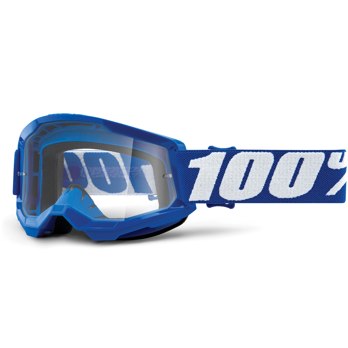 Image of 100% Strata 2 Youth Goggle - Clear Lens - Blue