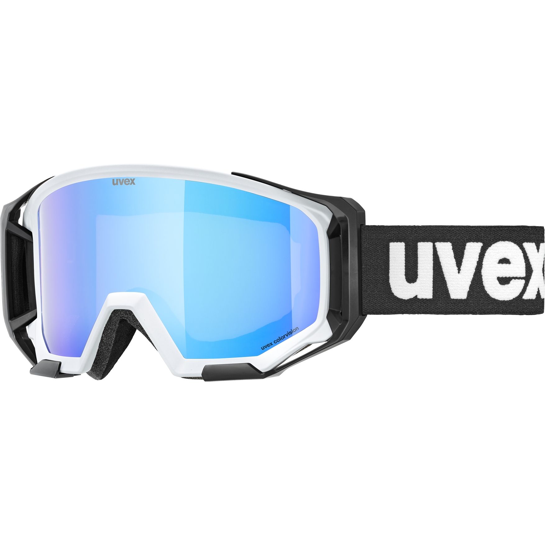 Image of Uvex athletic CV Goggle - cloud matt/colorvision green mirror blue