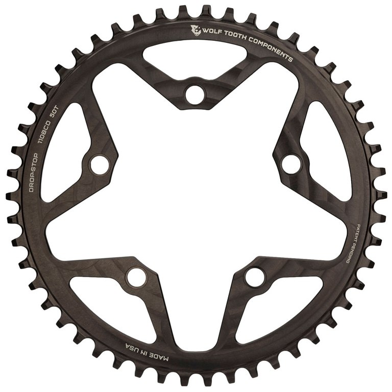 Wolf Tooth Single Road/Cyclocross Flattop Chainring 110mm - Drop