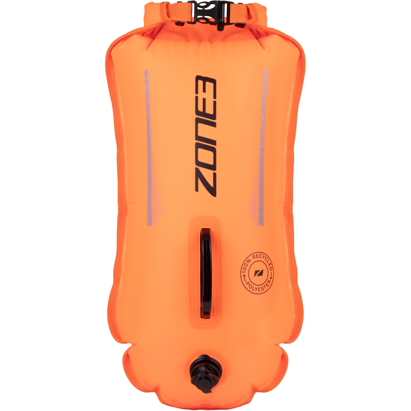 Produktbild von Zone3 Recycled Swim Sicherheitsboje / Dry Bag 28L - hi-vis orange