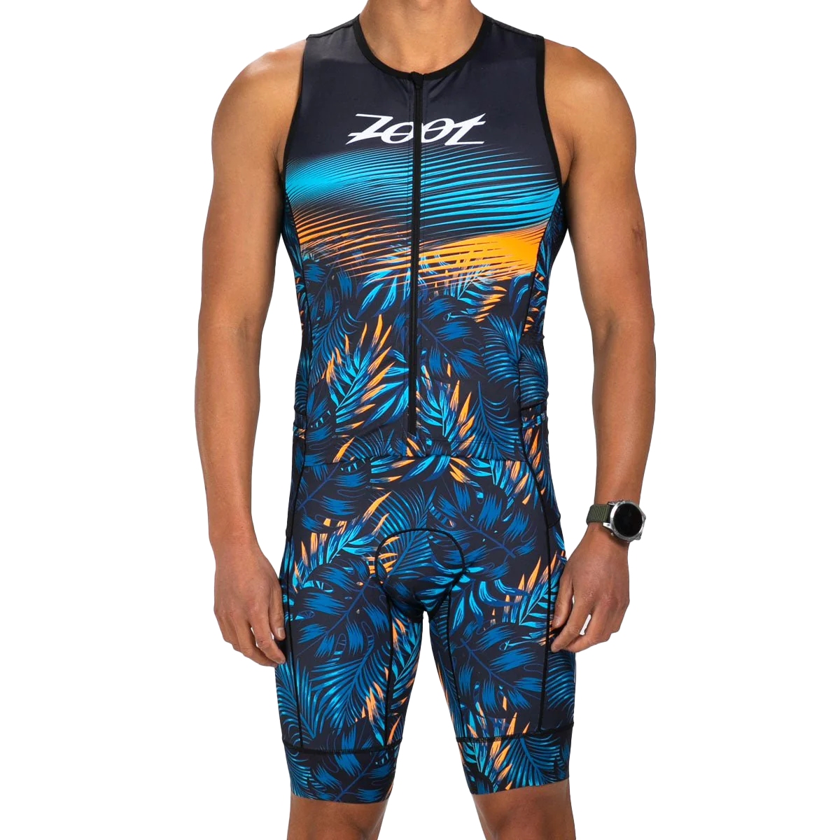 Productfoto van ZOOT LTD Full Zip Skinsuit zonder Mouwen Heren - club aloha