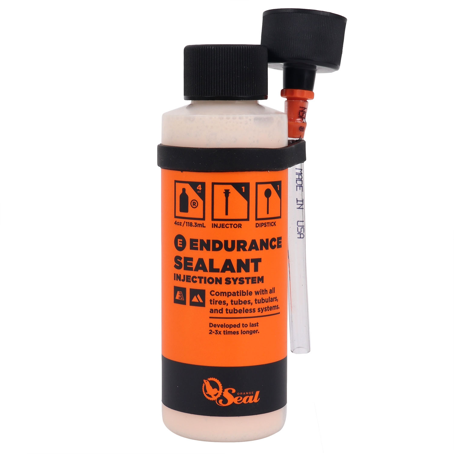 Picture of ORANGE SEAL Endurance Tubeless Sealant + Injection System - 4oz / 118ml