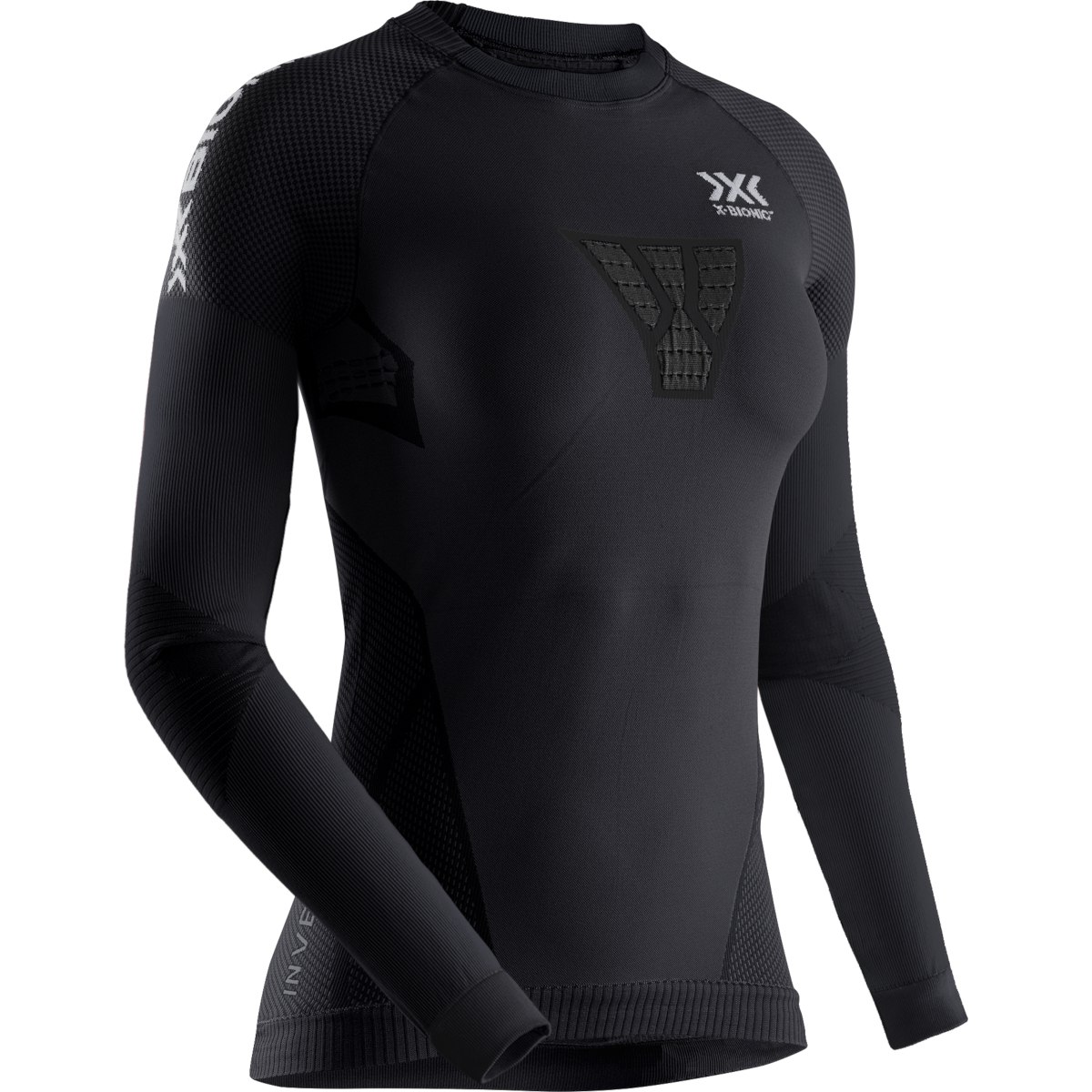 Picture of X-Bionic Invent 4.0 Run Speed Shirt Long Sleeves for Women - black/charcoal